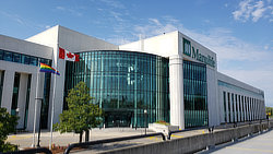 Bridging the gap between promise and execution.  The site of Canada's first elevator video wall installation.