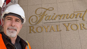 Making It Work — During my two-year tenure as Project Coordinator and General Manager for the Fairmont Royal York elevator modernization, I managed one of our higher-profile sites with a 'boots-on-the-ground' philosophy. I was the primary liaison for hotel ownership, hotel management, and all trades involved, but my role went beyond that. Leveraging my status as a TSSA-licensed EDM (Elevating Device Mechanic), I ensured minimal downtime by performing critical on-site work whenever scheduled crews were overextended. From delivering mission-critical components to personally troubleshooting failures, I did whatever was necessary to keep the project on track and the client’s expectations exceeded.
